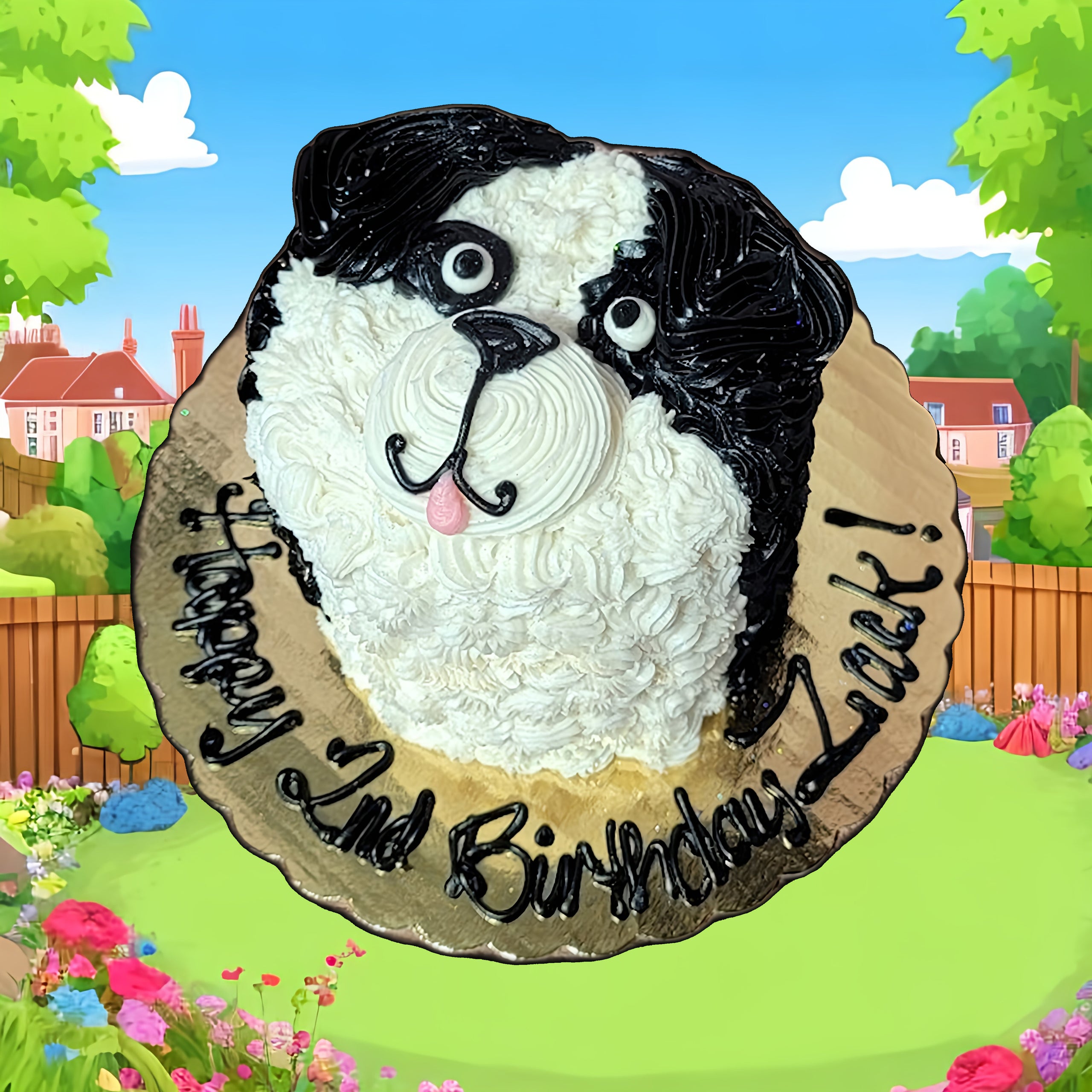 Shih tzu cake design best sale